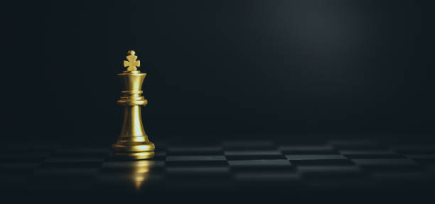 istock Chess game. Business, competition, strategy, leadership and success concept. 1345765549
