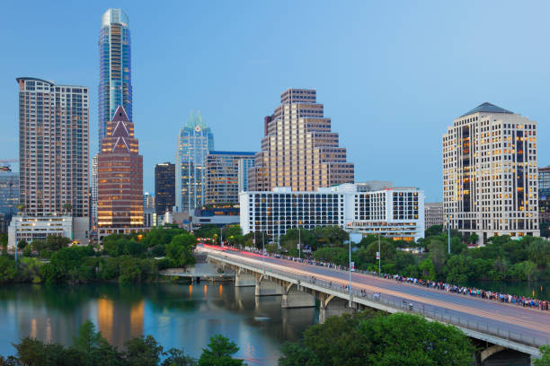 Austin Skyline - Texas stock photo