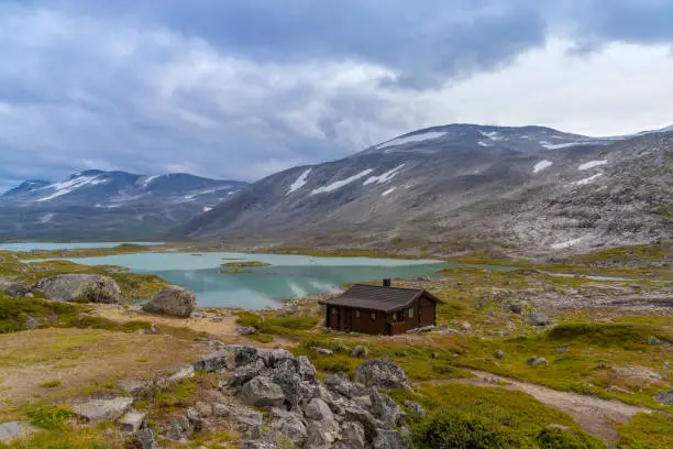 Photo of Fascinating landscapes on the Hardanghervidda plateu in central southern Norway, covering parts of Vestland, Vestfold og Telemark, and Viken counties.