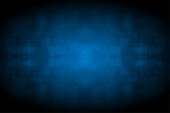 istock Midnight dark blue coloured wall textured modern blank empty vector backgrounds with a glowing center 1345770984
