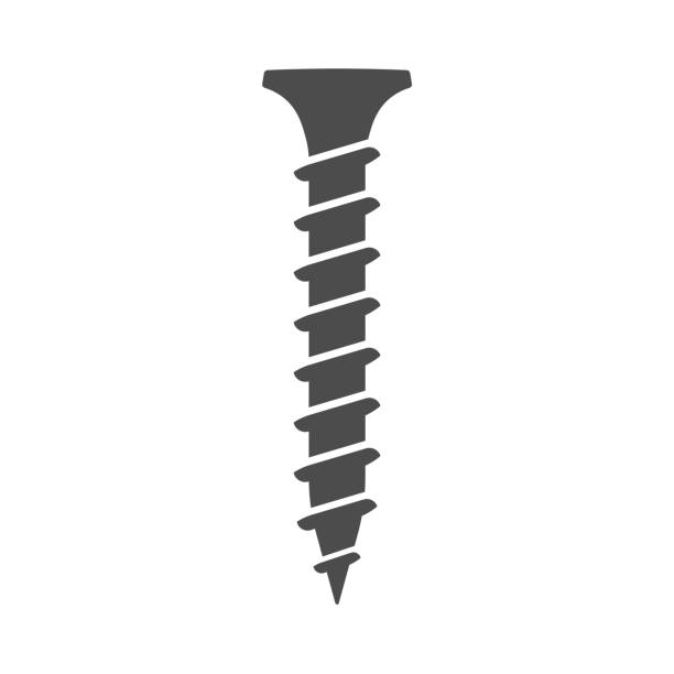 Screw icon. Simple illustration of screw symbol. Vector illustration. Screw icon. Simple illustration of screw symbol. Vector illustration. Eps 10. screw stock illustrations