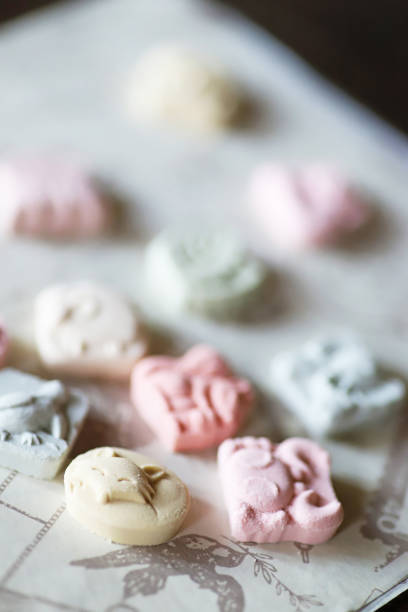 istock Animal-shaped colorful Japanese sweets, Wasanbon 1345775444