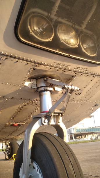 istock front tire of an airplane 1345777442