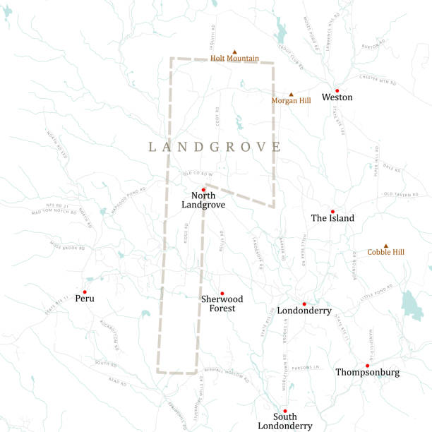 VT Bennington Landgrove Vector Road Map VT Bennington Landgrove Vector Road Map. All source data is in the public domain. U.S. Census Bureau Census Tiger. Used Layers: areawater, linearwater, roads, rails, cousub, pointlm, uac10. sherwood forest illustrations stock illustrations