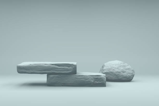istock Abstract Podium, Rock Stone Platform Minimal Product Presentatiton 1345785541