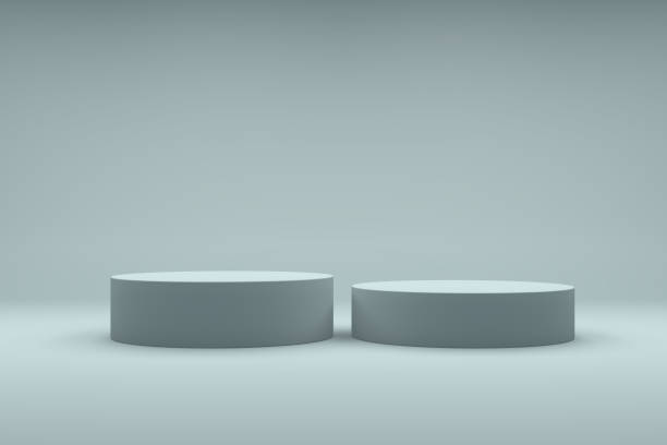 istock Abstract Podium, Rock Stone Platform Minimal Product Presentatiton 1345787701