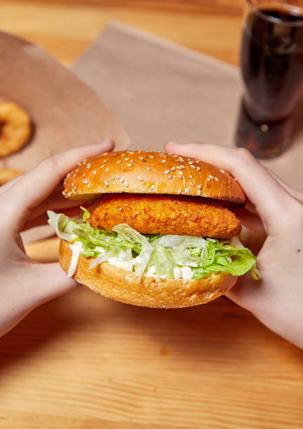 istock Craft burger with cordon bleu patty 1345791475