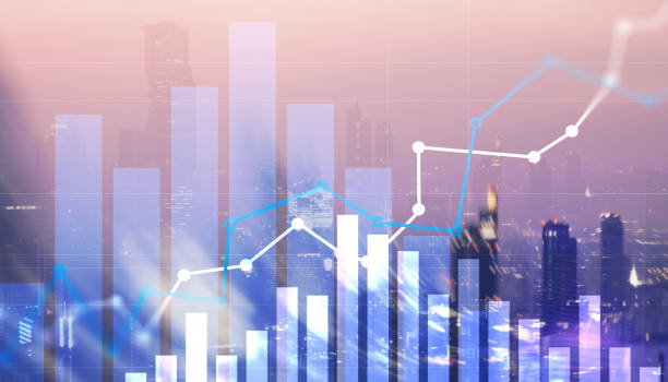 istock Stock market forex trading graph and candlestick chart 1345792458