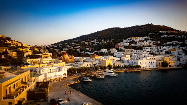 istock Greek landscape village 1345795981