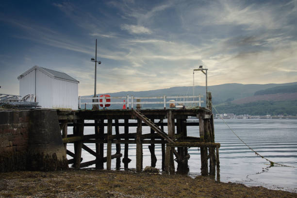 istock Abandoned old Victorian wooden pier building at Dunoon 1345797087