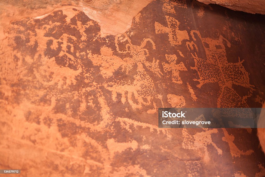 Petroglyphs - Royalty-free Arenito Foto de stock