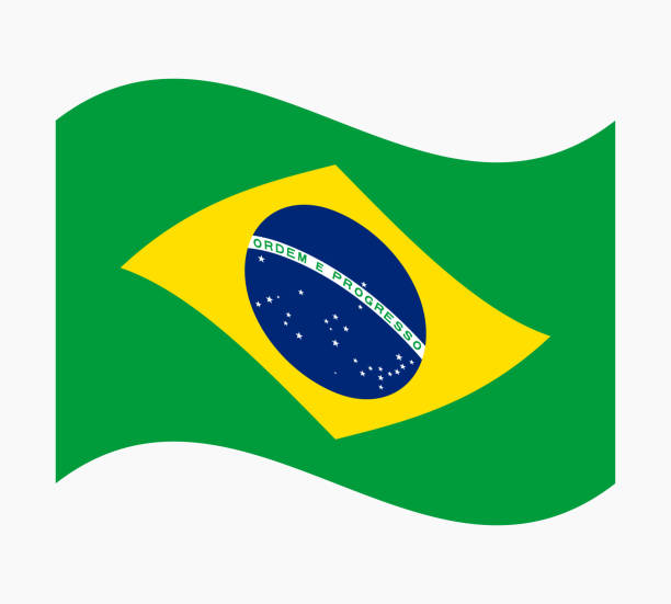 ilustrações, clipart, desenhos animados e ícones de brasil flag vector illustration design editable resizable eps 10 - brazilian flag brazil flag three dimensional shape