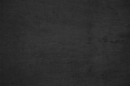 Wooden textured empty blank black coloured vector backgrounds with horizontal wood grains or crevices all over, also looks like crepe paper