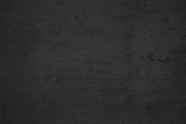 Wooden textured empty blank black coloured vector backgrounds with horizontal wood grains or crevices all over, also looks like crepe paper Horizontal vector illustration of a dark grey or black colored textured effect natural wood grain pattern backgrounds. Apt for use as wallpaper, design templates. Simple elegant design, matte finish backdrop with copy space for text. There is no text and no people. dirty wood stock illustrations