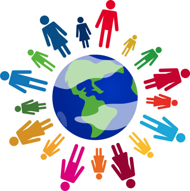 istock This is an illustration of the earth and its people. 1345809724