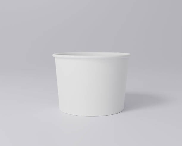 istock A disposable white paper container to wrap food 1345813946