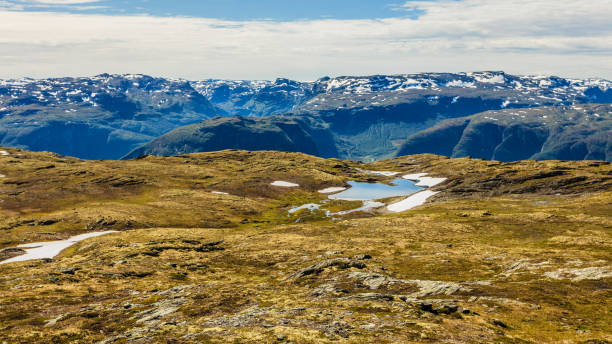 istock Mountains landscape. Norwegian scenic route Aurlandsfjellet 1345819683