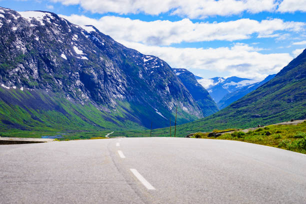 istock Road landscape in norwegian mountains 1345823484