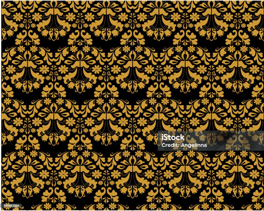 Золотой seamless ornament - Векторная графика Абстрактный роялти-фри
