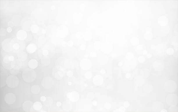 illustrazioni stock, clip art, cartoni animati e icone di tendenza di creativo scintillante brillante grigio molto chiaro e argento bianco colorato bokeh luci di natale sfondi vettoriali orizzontali - christmas bubble