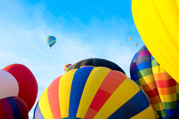 istock Multiple colorful hotair balloons 1345839590