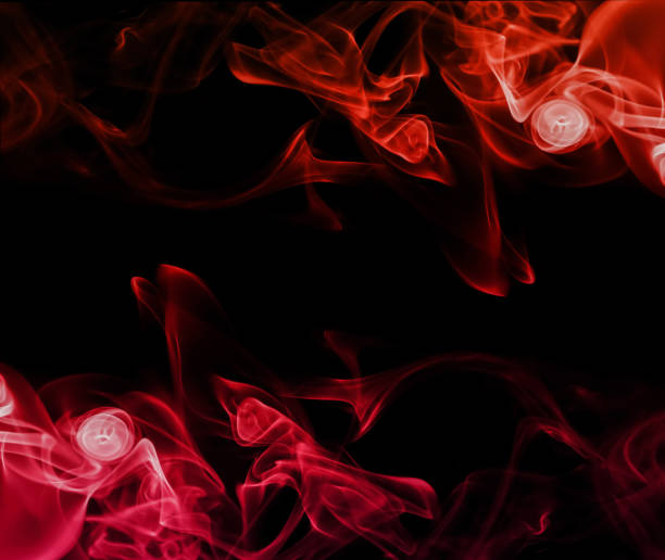 istock swirling movement of red smoke group 1345840720