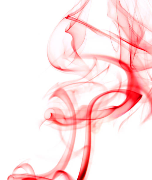 istock swirling movement of red smoke group 1345840991