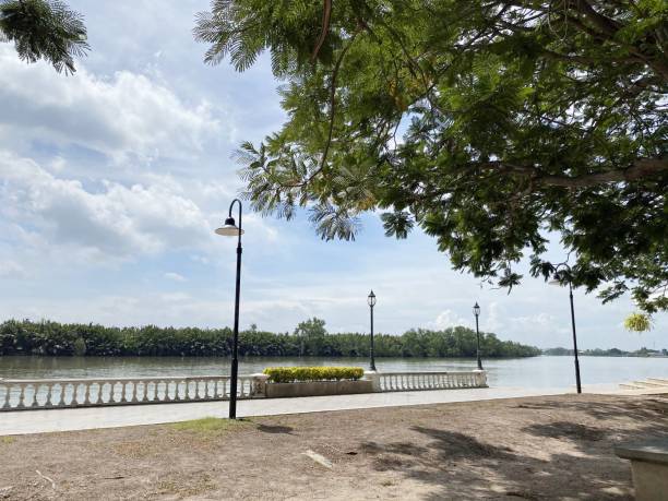 istock waterfront in Chachoengsao at Thailand 1345845225