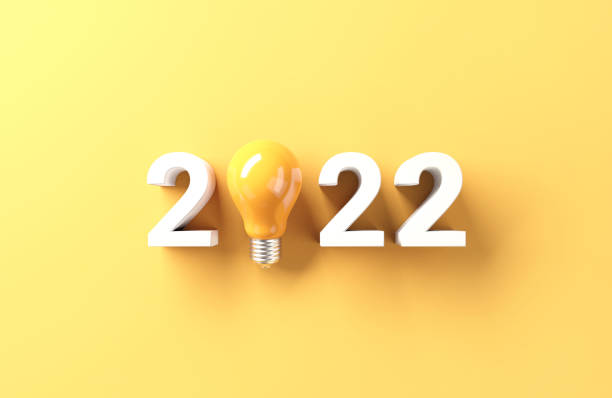 istock 2022 creativity inspiration concepts, Light bulb idea with 2022 new year, planning ideas. 1345857804