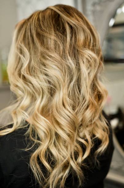 istock Long Brown Hair with Blonde Highlights 1345859802