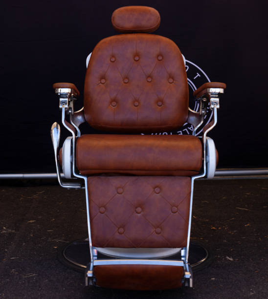 istock Barber shop chair 1345865285