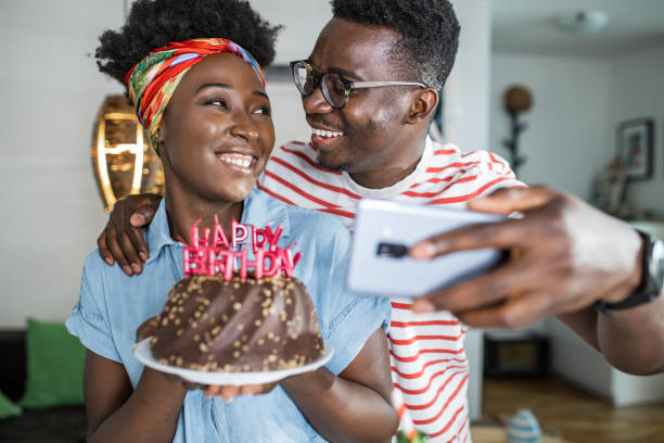 istock Fun at home and birthday celebration 1345885548
