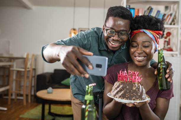 istock Fun at home and birthday celebration 1345885729