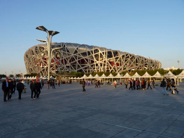 Built for the 2008 Olympic Games, the National Stadium remains a popular venue for sports and concerts.  This innovative, elliptical-shaped structure is nicknamed the Bird’s Nest because of its web of twisting steel sections.