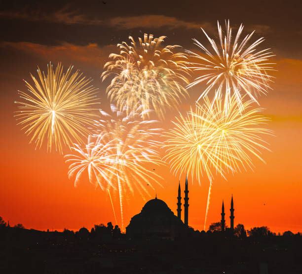 istock Instanbul mosque for the new year's eve 1345890639