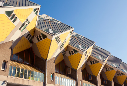 Famous cubic houses at the city of Rotterdam