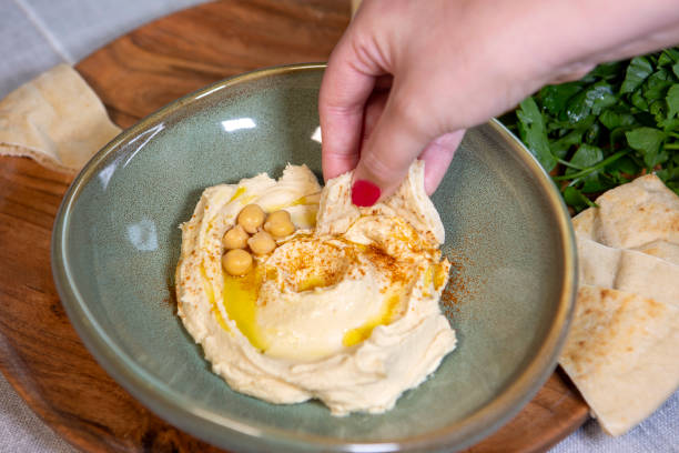 istock Homemade Hummus and pita 1345896067