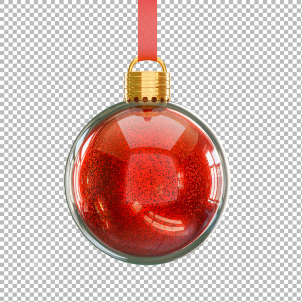 christmas ball with christmas concept on transparent background,clipping path