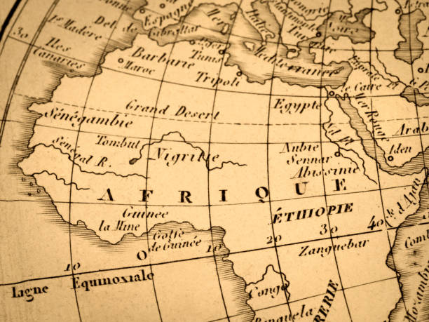 istock Antique world map, africa 1345916437