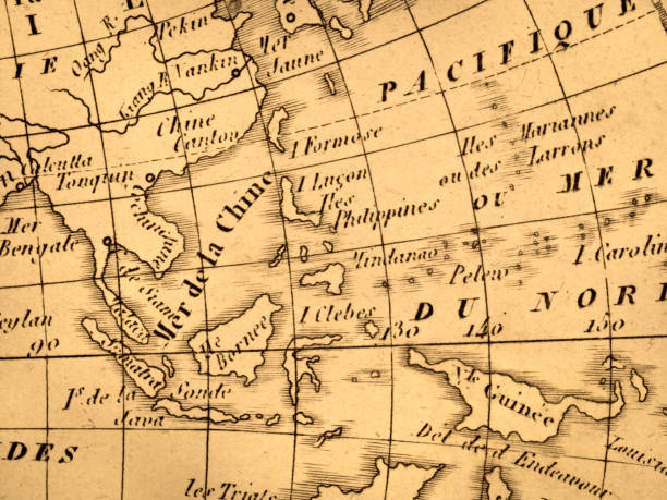 istock Antique world map, Southeast Asia 1345916466