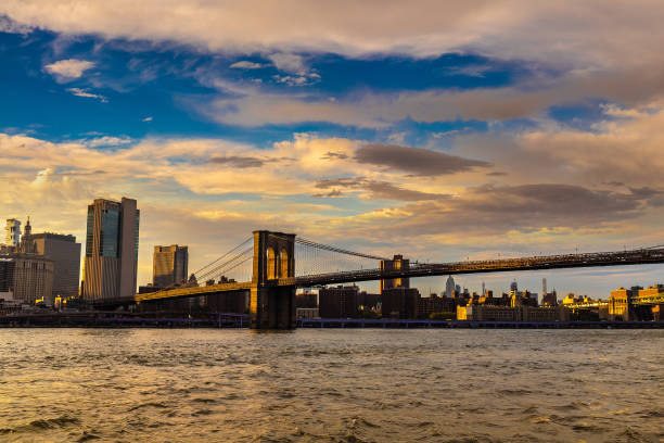 istock Brooklyn Bridge and Manhattan at night 1345919567