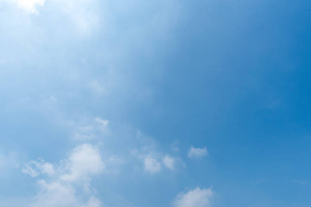 istock Panoramic view of clear blue sky and clouds, clouds with background. 1345919667