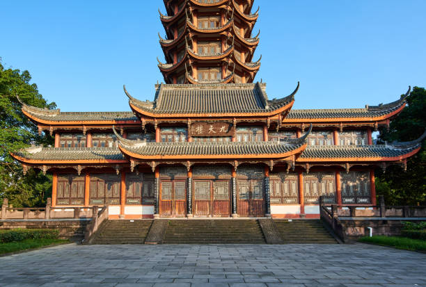 istock A tower in Park, Chengdu, Sichuan Province, China 1345919694