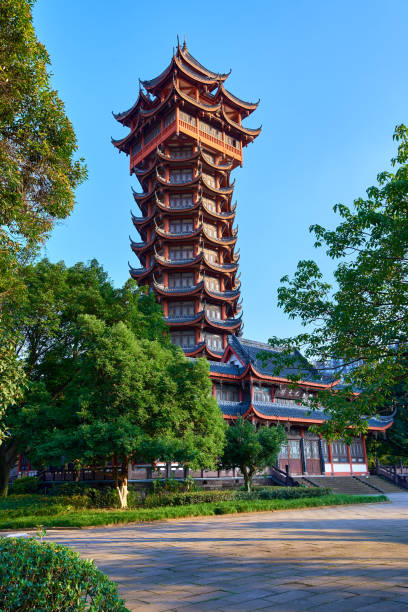 istock A tower in Park, Chengdu, Sichuan Province, China 1345919725