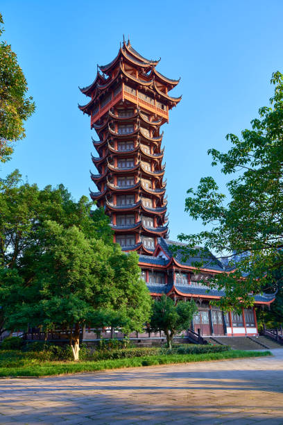 istock A tower in Park, Chengdu, Sichuan Province, China 1345919762