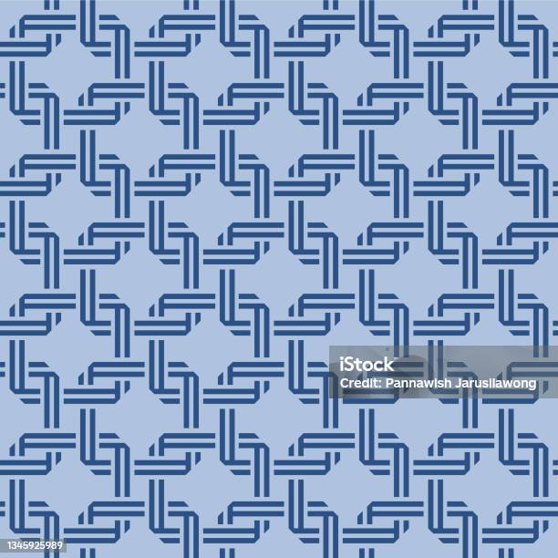 Japanese Square Pattern Japanese Classic Overlap Square Vector Seamless Pattern Stock ...