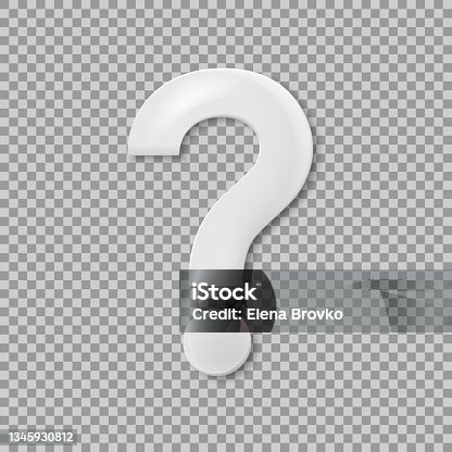 istock Question mark sign isolated.Vector illustration isolated on white background. 1345930812