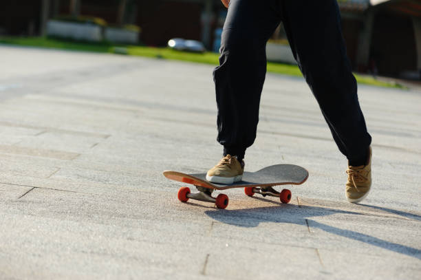 istock Skateboarder skateboarding outdoors in city 1345935426