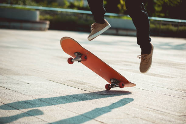 istock Skateboarder skateboarding outdoors in city 1345935772