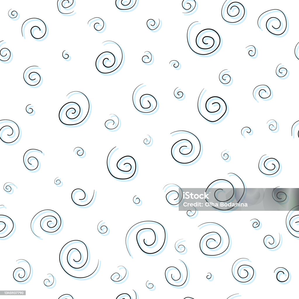 Vector Illustration Of An Easy Airy Pattern With Spirals Stock